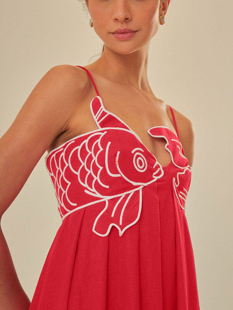 Iliana - Fish Top Maxi Dress
