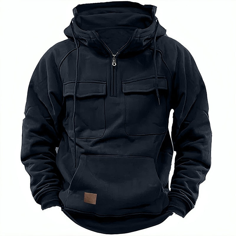Stephen - Zip-Up Hooded Sweatshirt